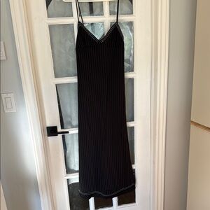 Zara Black Pinstripe Dress